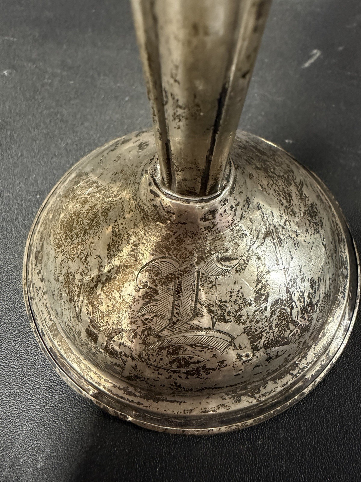 pair of weighted sterling silver candlesticks