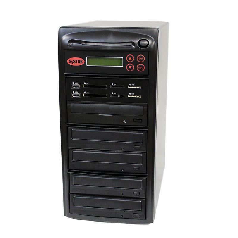 Systor Multi Media PLUS - Flash USB SD CF Backup to 4 Blu-ray BD Duplicator