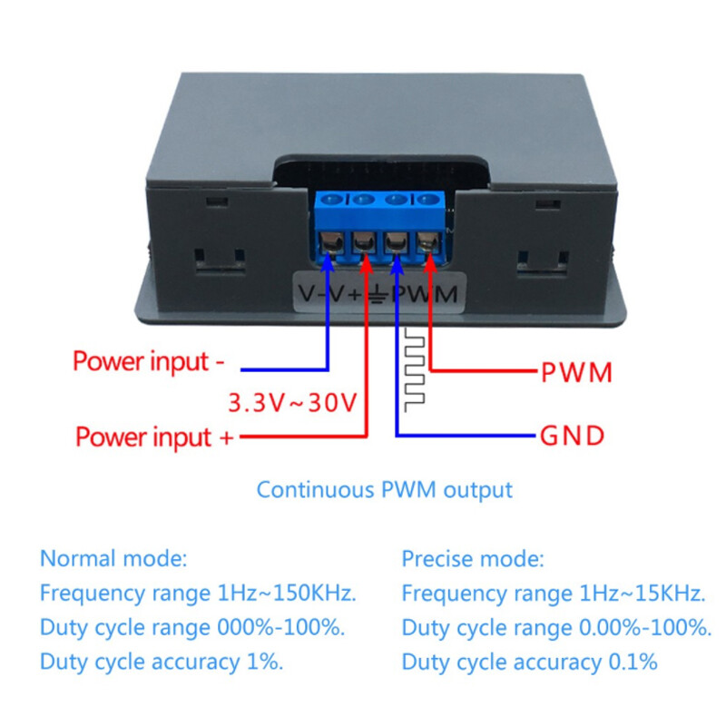 PWM Pulse Frequency Duty Cycle Adjustable Square Wave Signal Generator Module