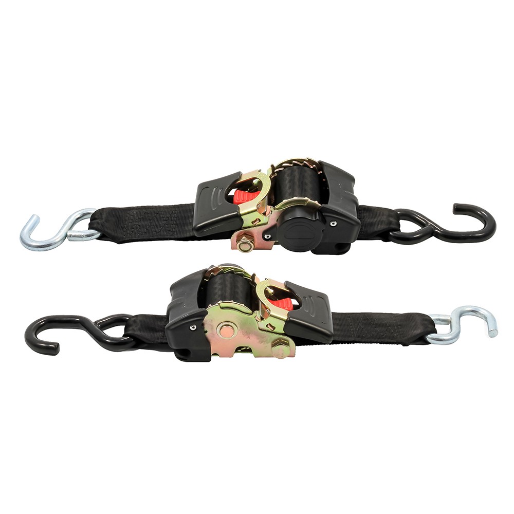 Camco 50031 Retractable Tie Down Straps, 2" Width, 6' Length