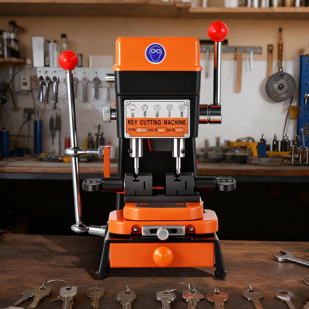 Key Cutting duplicating Machine Cutter Car Key Copier Locksmith Tools US