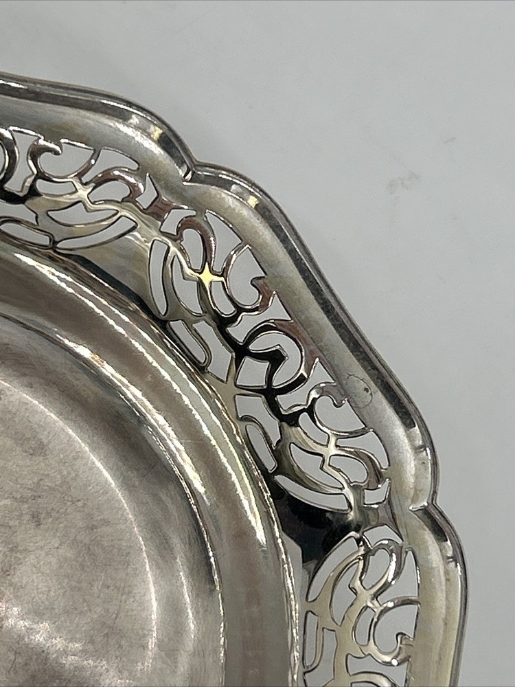 Vintage WMF IKORA Germany Silver Plated Footed Candy Bowl Trinket Dish #3815