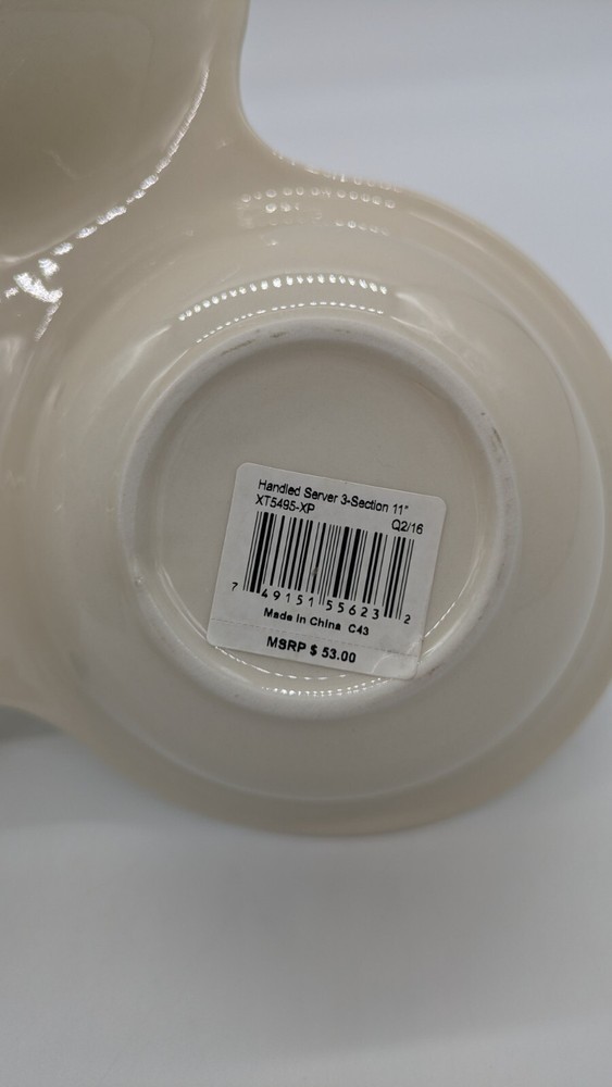 Spode Christmas Tree 3 Section Server with Tree Handle 11 Inch