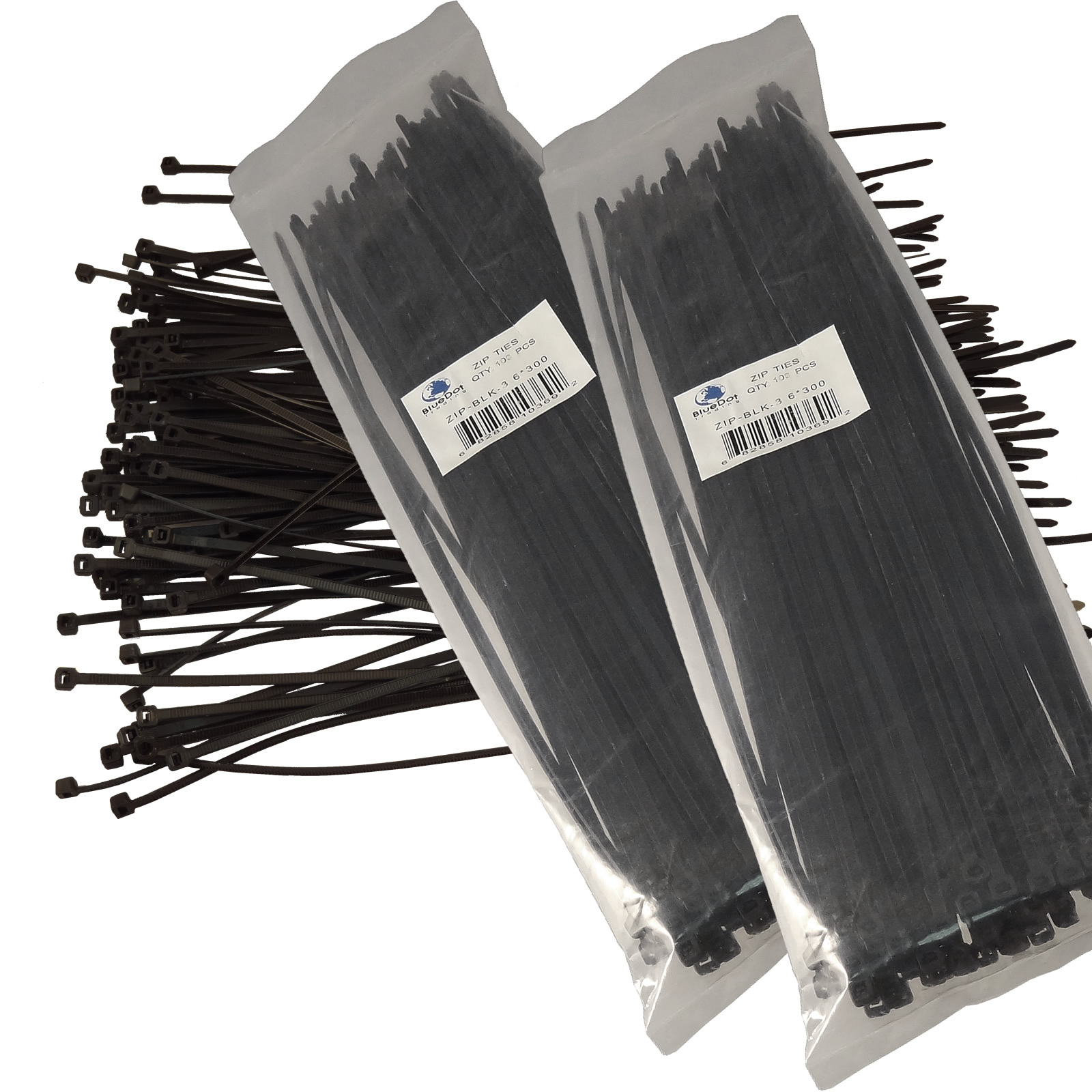 NEW BLACK 200 PCS. 12 INCH ZIP TIES NYLON 40 LBS UV WEATHER RESISTANT WIRE CABLE