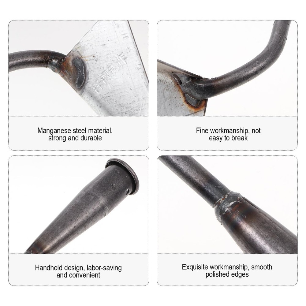 DOITOOL Triangle Hoe Garden Tool, Iron Head Only for Weeding...