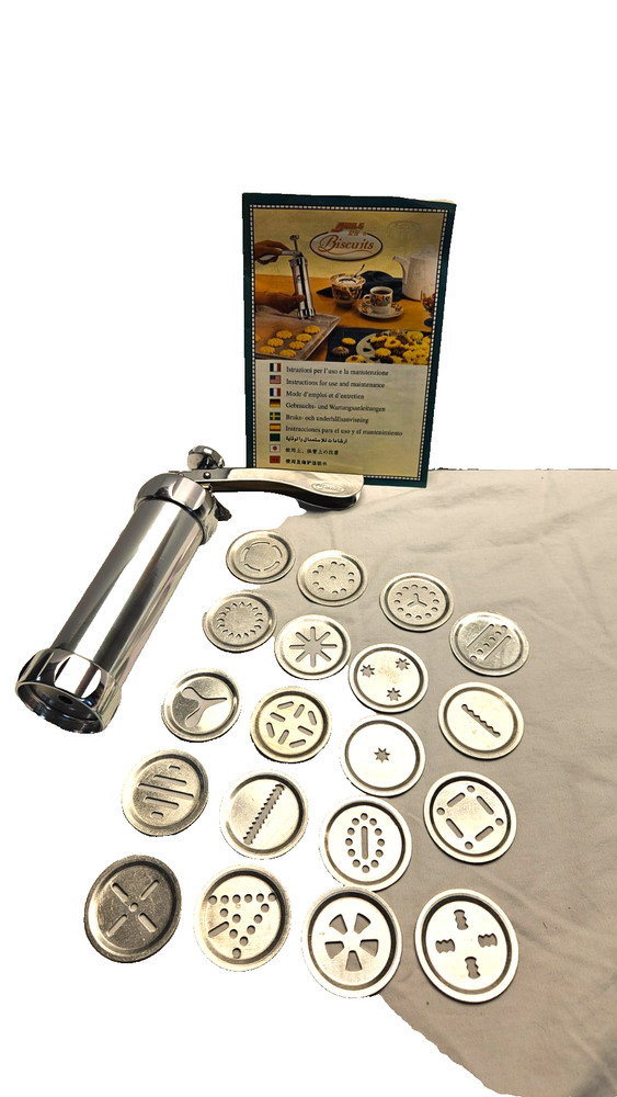 Biscuits Metal Cookie Press + 19 Discs