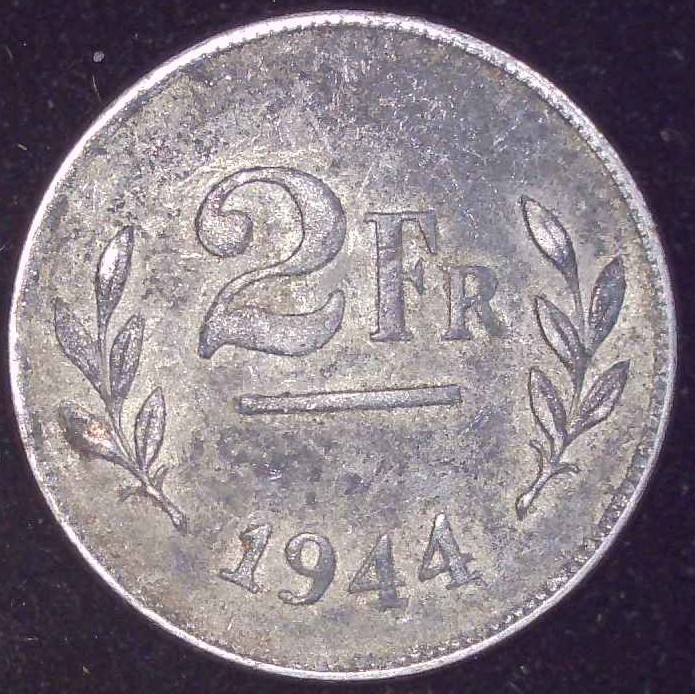 Belgium - 1944 - 2 Franc