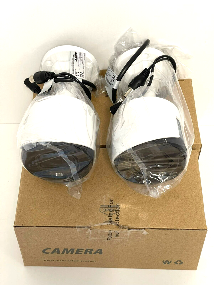 Lorex C581DA 5MP HD Active Deterrence Bullet Security Camera and Cable, 2 pack