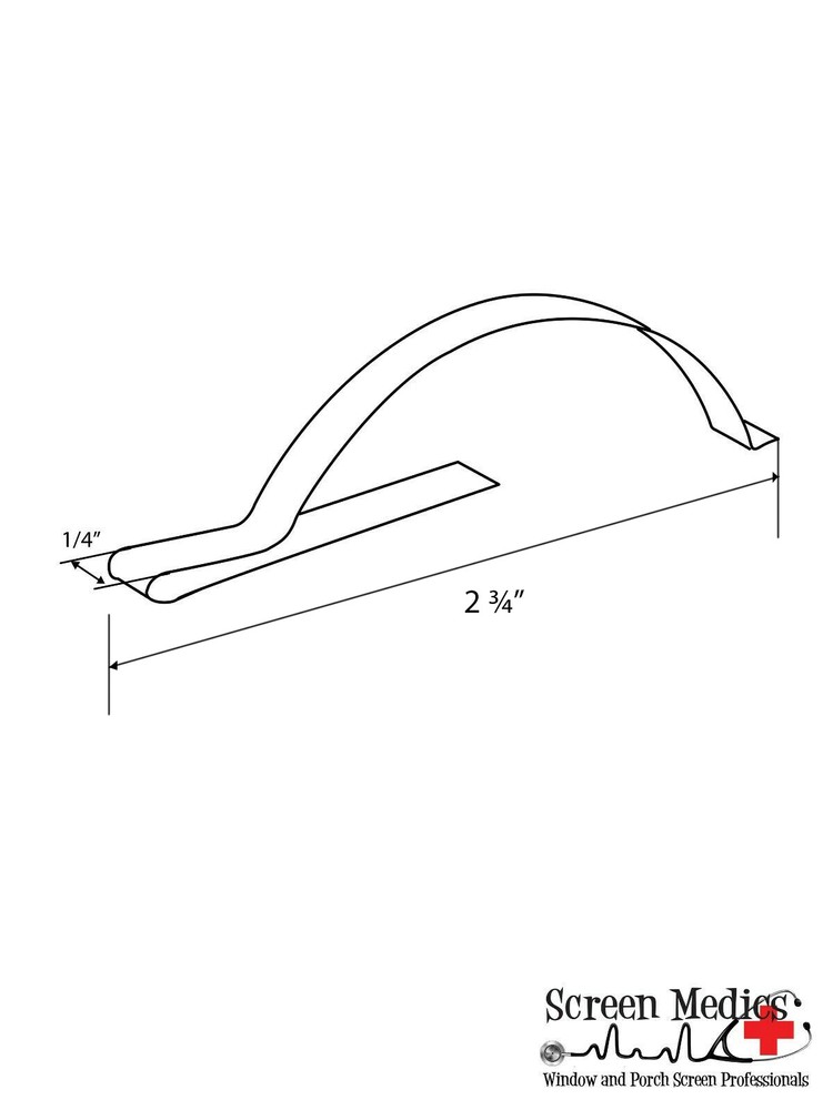 6 pack Leaf Springs - corner type for window screen frames