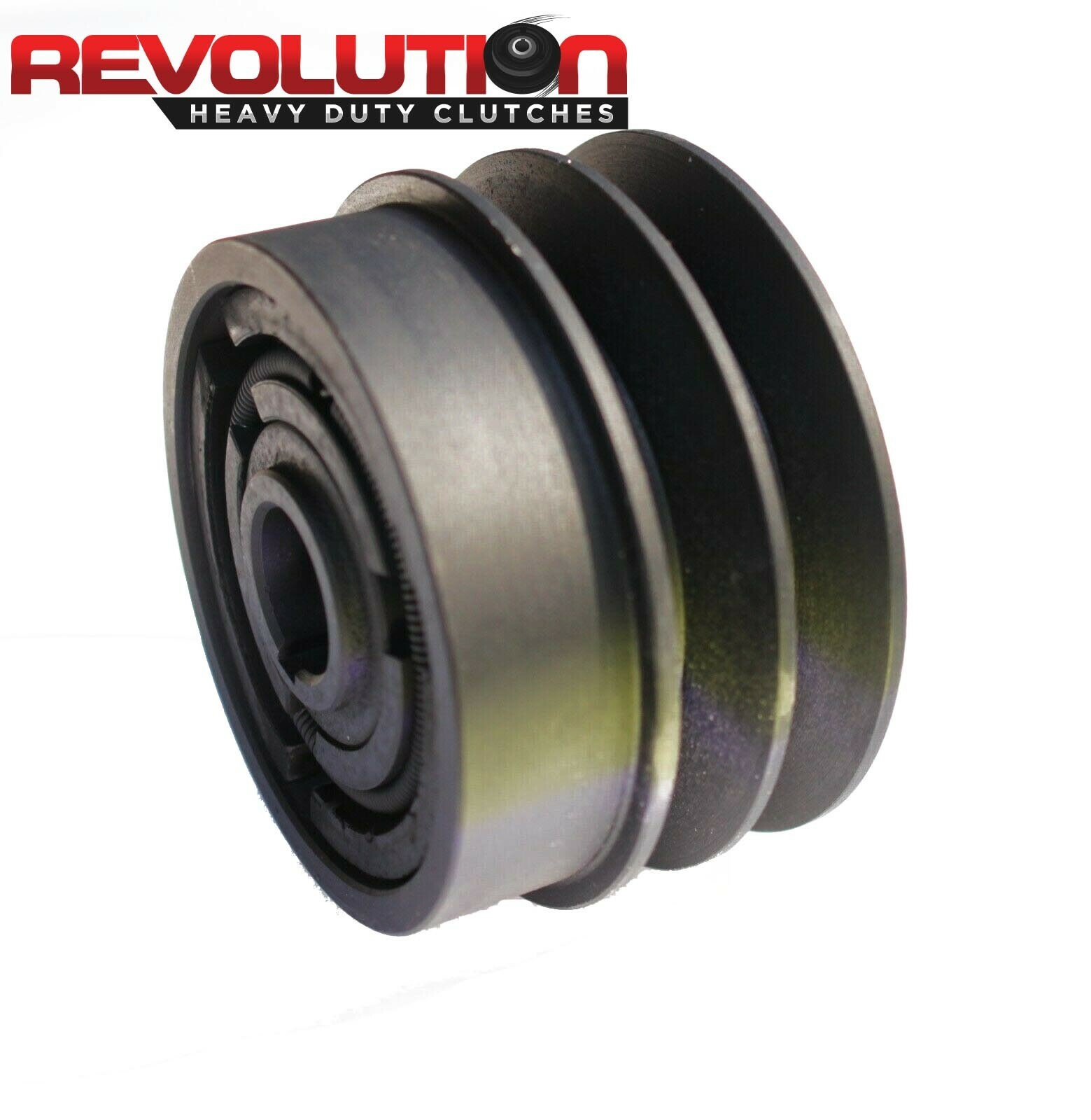 Heavy Duty 2B Centrifugal Clutch Double 5/8" V Belt  1" Bore 4.5" Pulley NEW