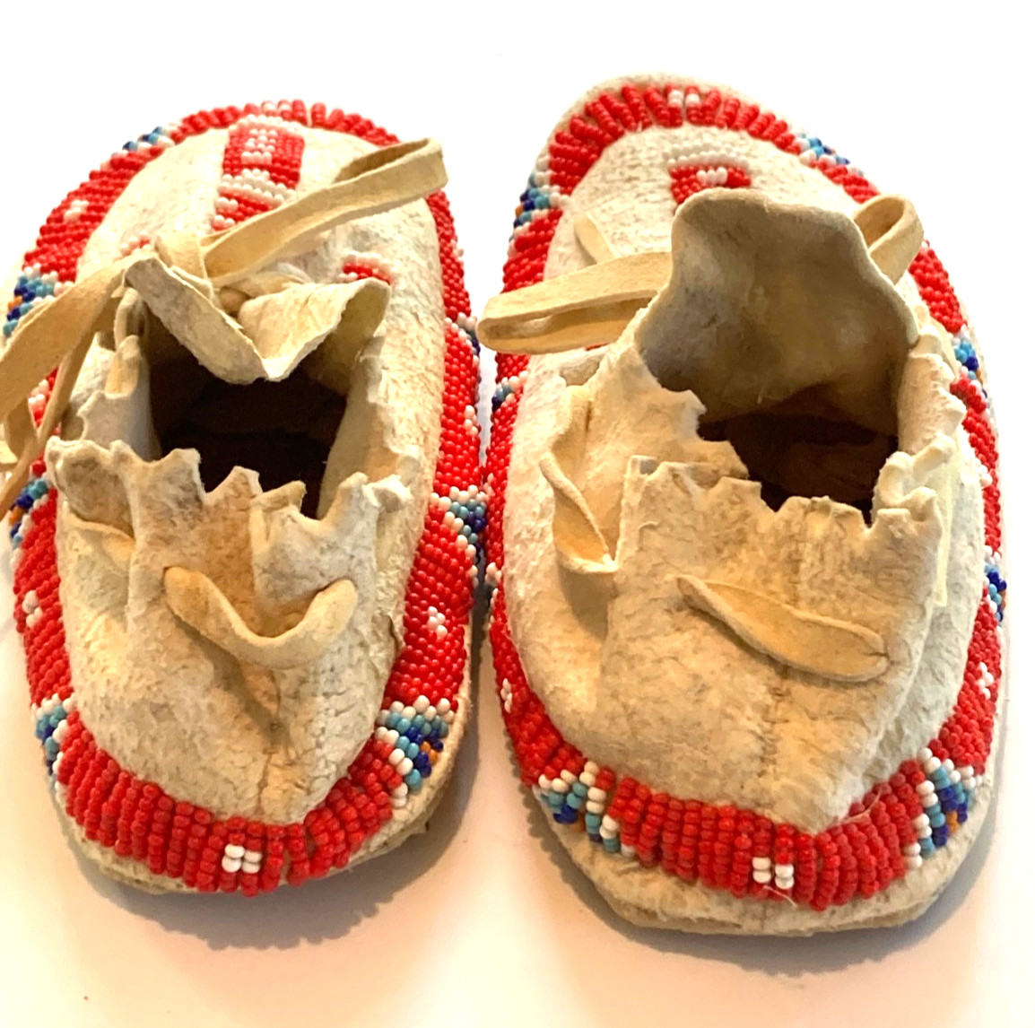 Moccasins - Child's Beaded Moccasins - Traditional Handmade Beaded Moccasins