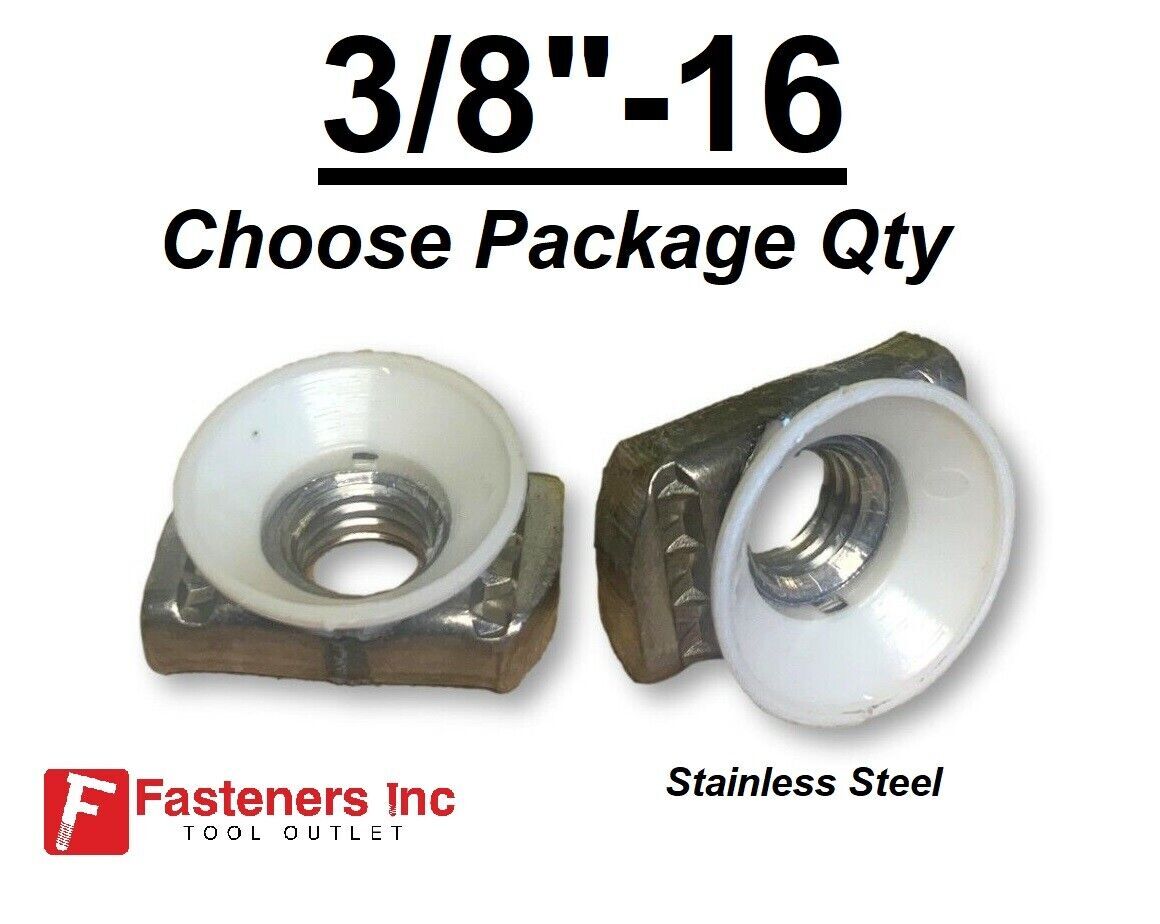 Cone / Twirl Nuts for Unistrut Channel (Choose Size & Pkg Qty) Standard Channel