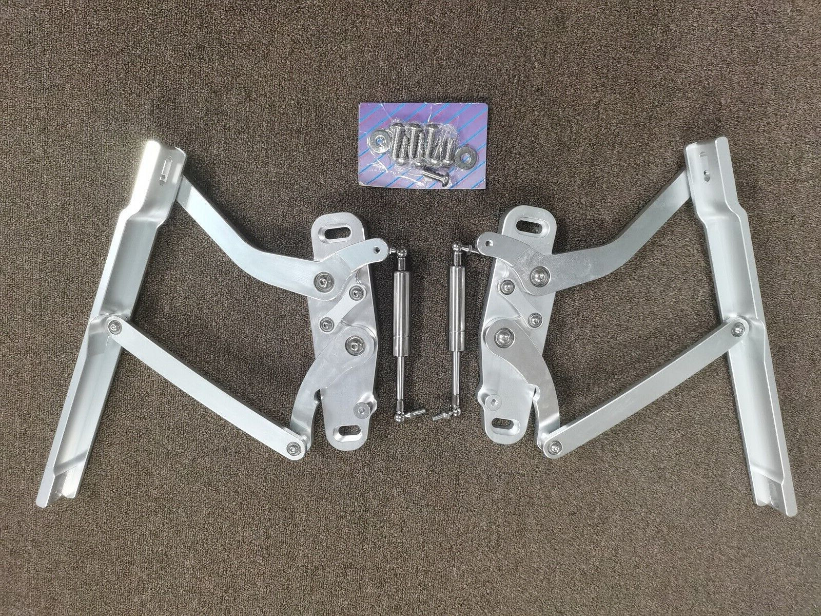 Billet Hood Hinge Kit Left & Right Side For Chevy Camaro Firebird 1967-69 polish