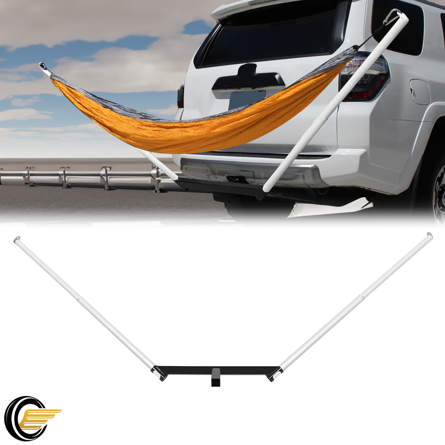 Hitch Mount Hammock Stand For All 2" Receiver Class III & IV Trailer Hitch Stand