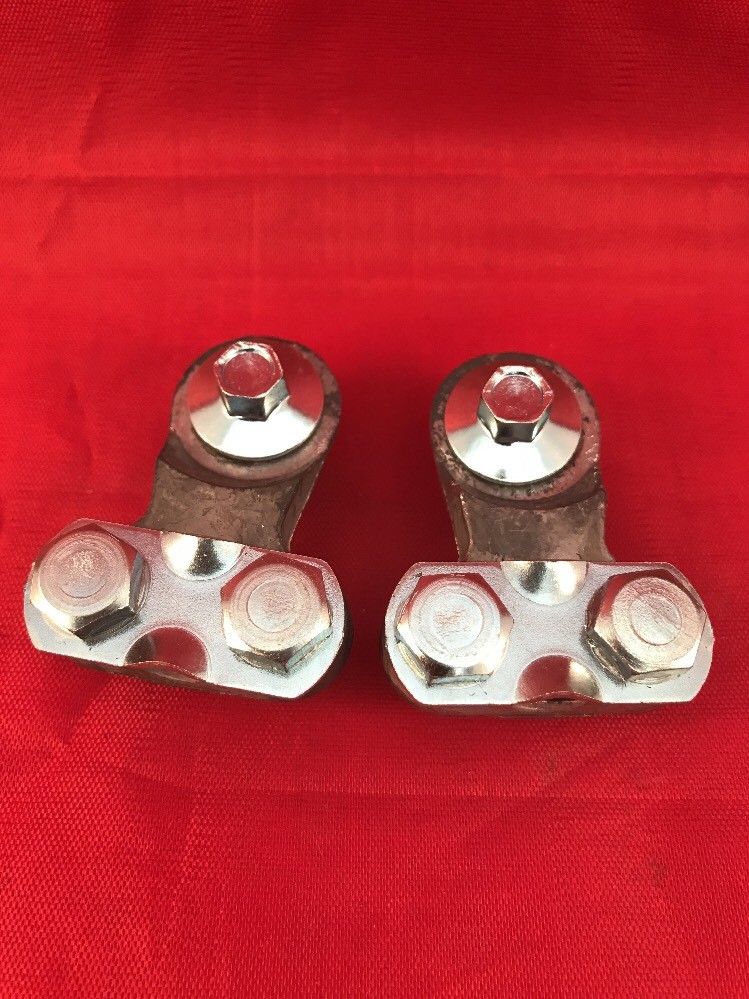 (2 PCS) UNIVERSAL SIDE MOUNT BATTERY TERMINAL SOLID LEAD OEM DEKA 00192 USA