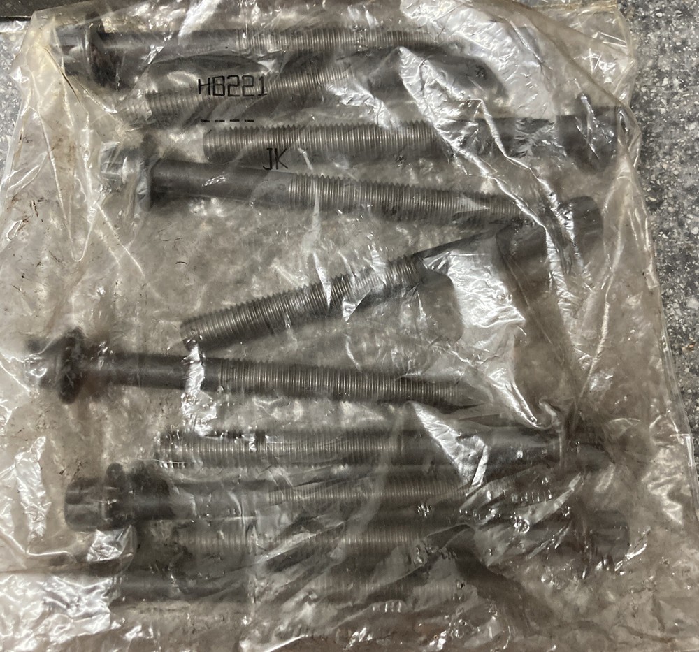 Engine Tech #HB221 Engine Cylinder Head Bolt Set 10pcs NOS New Open Box