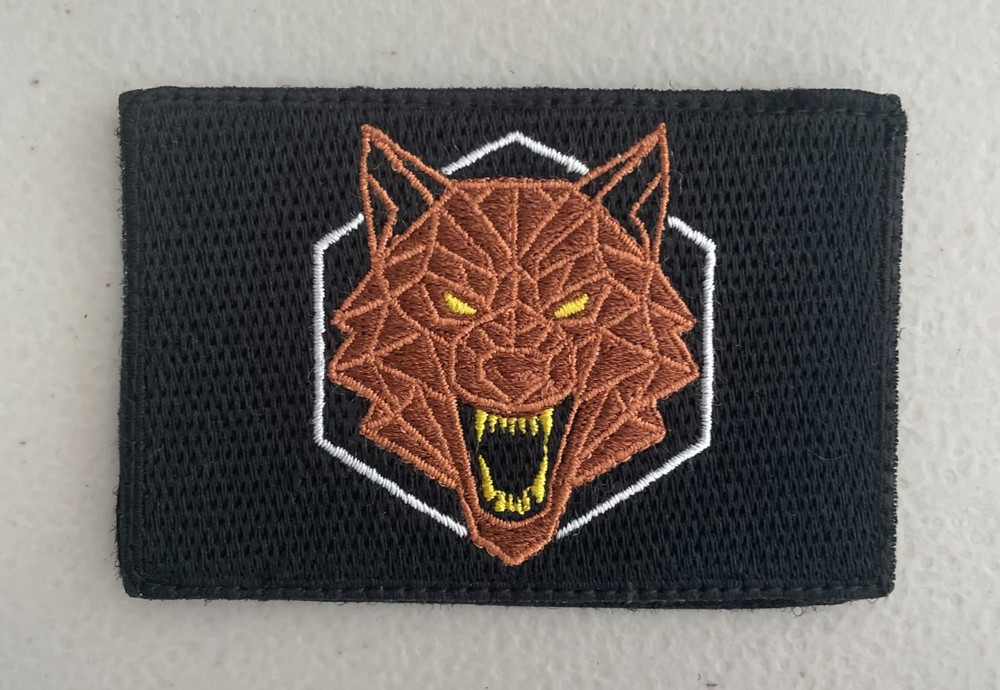 THE LONE WOLF - Morale Patch - Hook and Loop Backing Panel