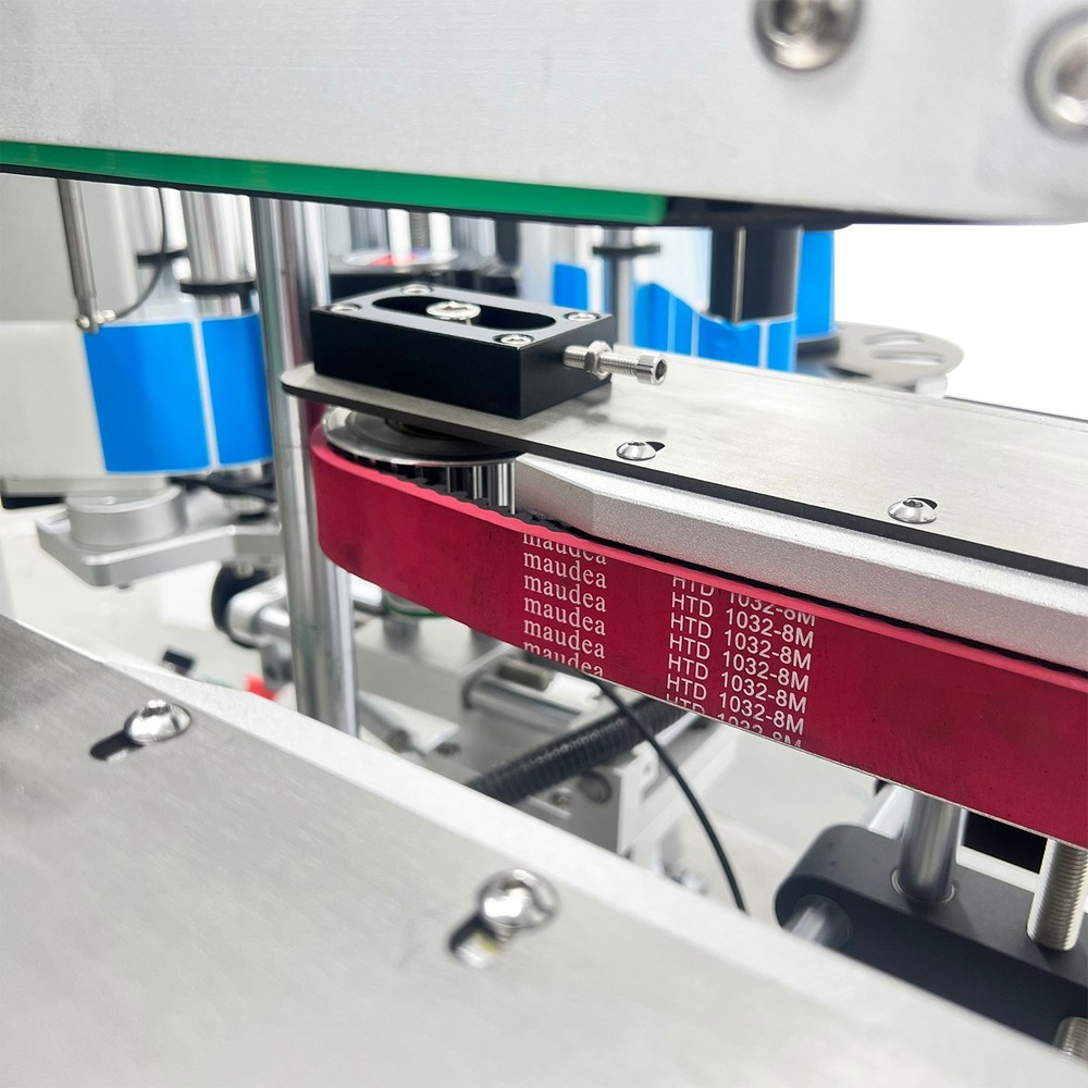 Auto Desktop Double Sided Labeling Machine Square/Hexagonal Bottle Labeller 110V