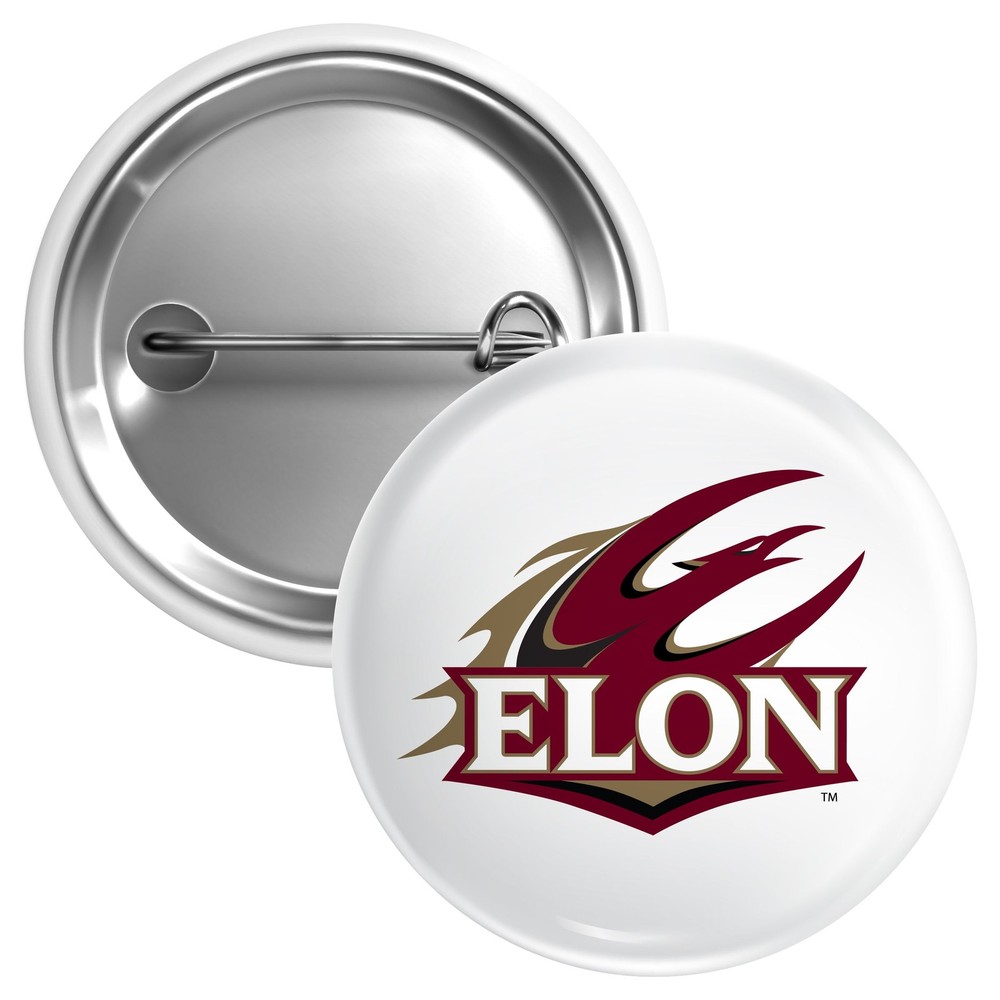 Elon University Button Pin - 3 Size Options