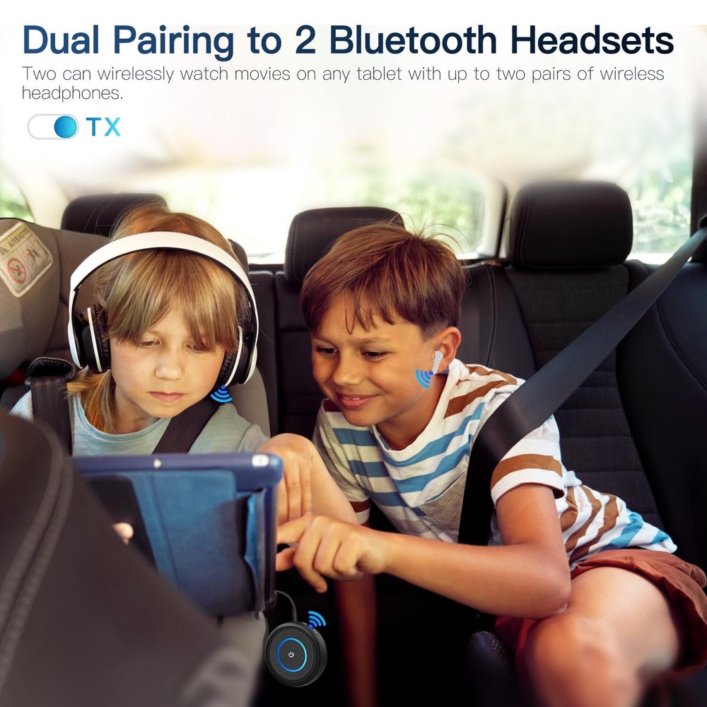 Bluetooth 5.3 Transmitter Receiver, 2-in-1 Wireless Transmitter Receiver for ...