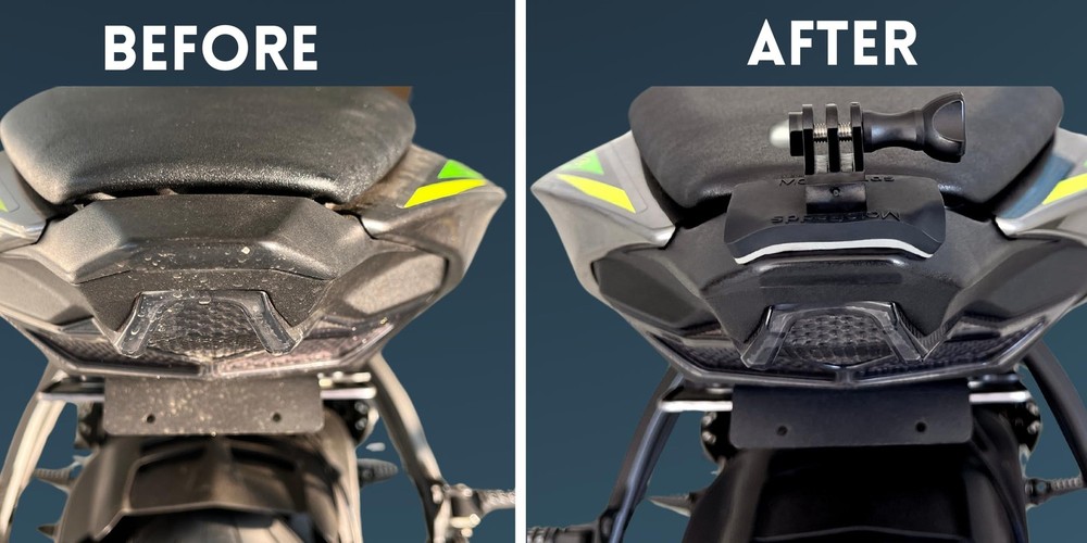 Flex Classic Flexible Adhesive Action Camera Mount for Motorcycle windscreens...