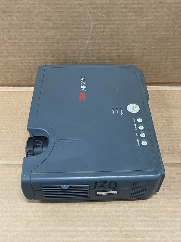 3M MP7650 Projector (Untested) No Cords