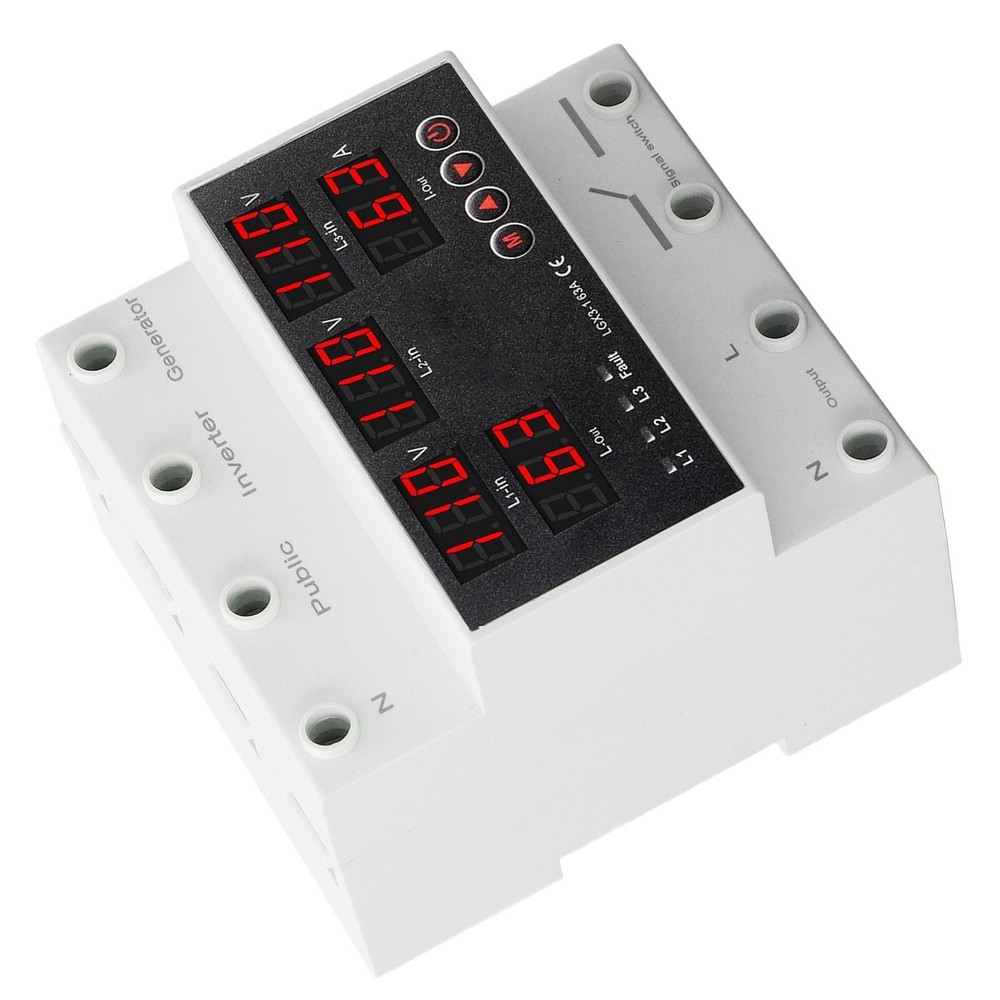 ´AC110V 3 Phase 4 Wire Automatic Transfer Switch 63A Changeover Switch Voltage