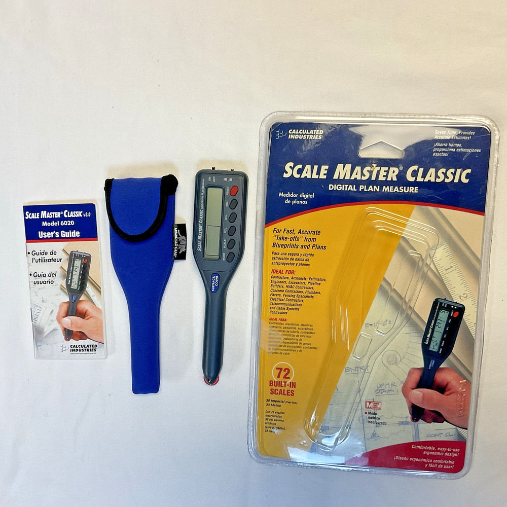 Scale Master Classic v3.0 Model 6020 Digital Plan Measuring Tool Calculated Ind.