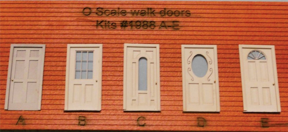 Rslaserkits 1988A O Scale Wall Doors #96