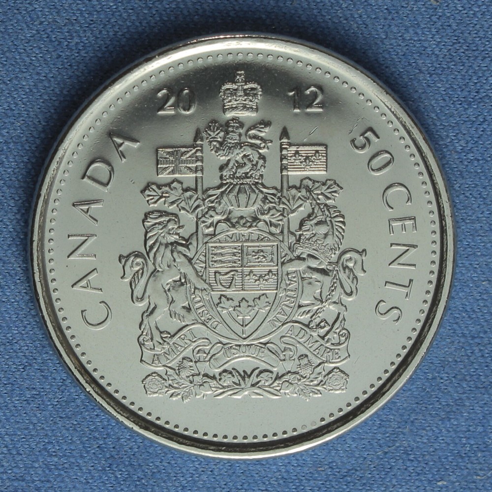 Canada 2012 Half Dollar (50 Cents) from a Mint Roll