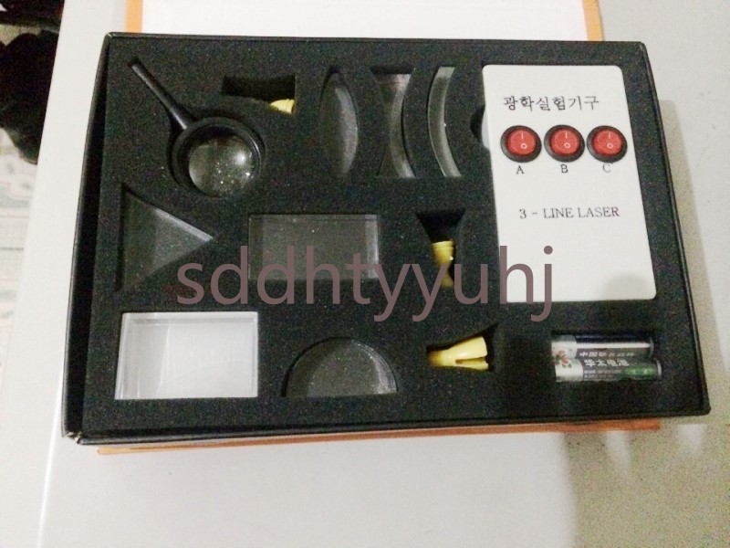 Triangular Prism Convex Lens Optics Set Physical Science Optical Experiment Box