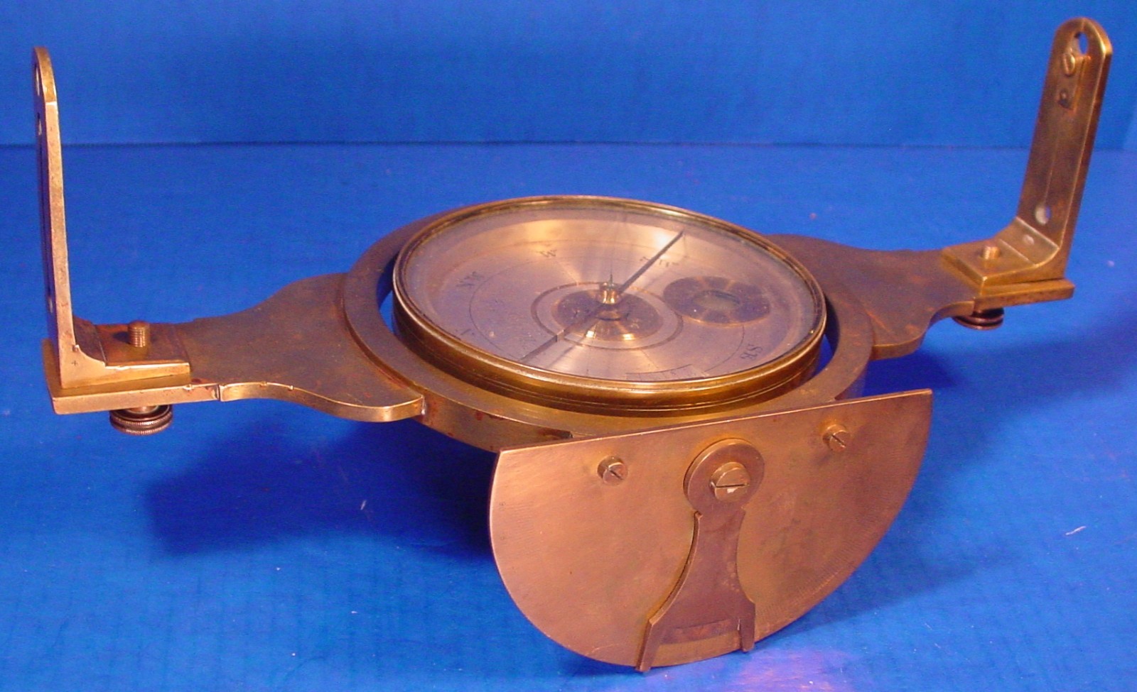 1870 James Reed Gimballed Mining Compass - RARE American Compass