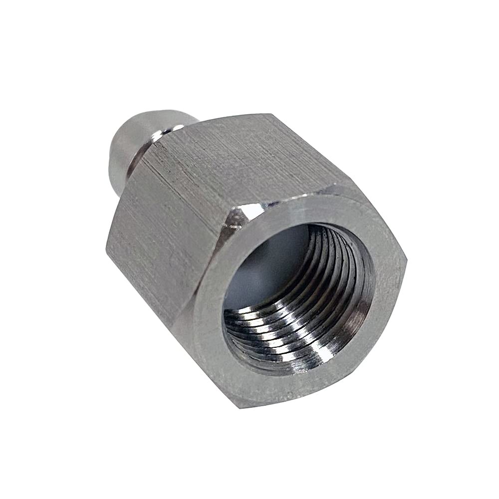 2PCS 8mm Quick-Disconnect Plug Adapter, Stainless 8mm, 1/8 BSPP - 2-Pack