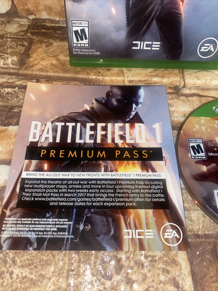 Battlefield 1 (Xbox One, 2016) EA. $4