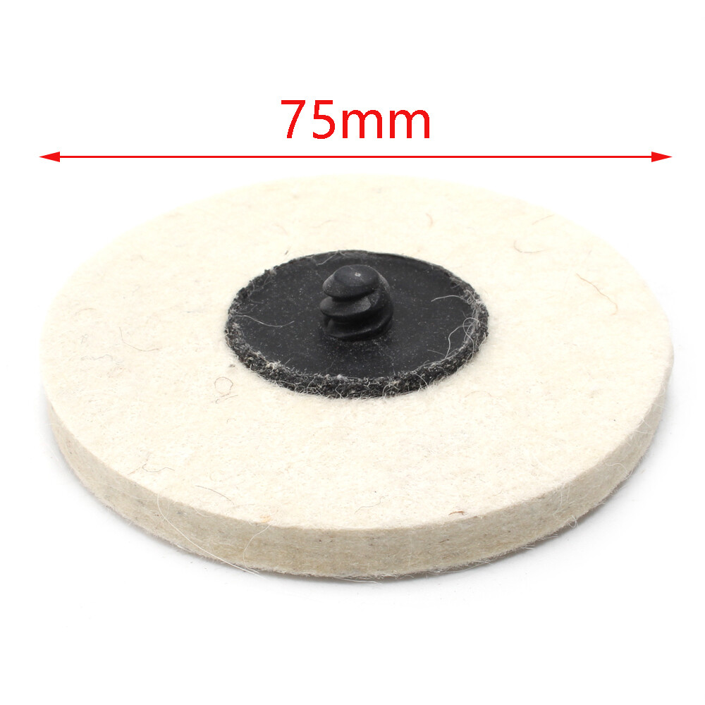 1/2/3 Inch Wool Felt Polishing Buffing Wheel + Pad For Angle Grinder Rotary Tool