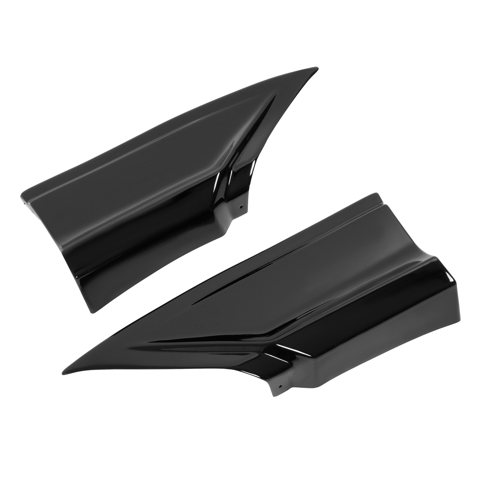 Rear Diffuser + Corner Spats W/LED For 2022-26 Honda Civic Sedan 4Dr Gloss Black