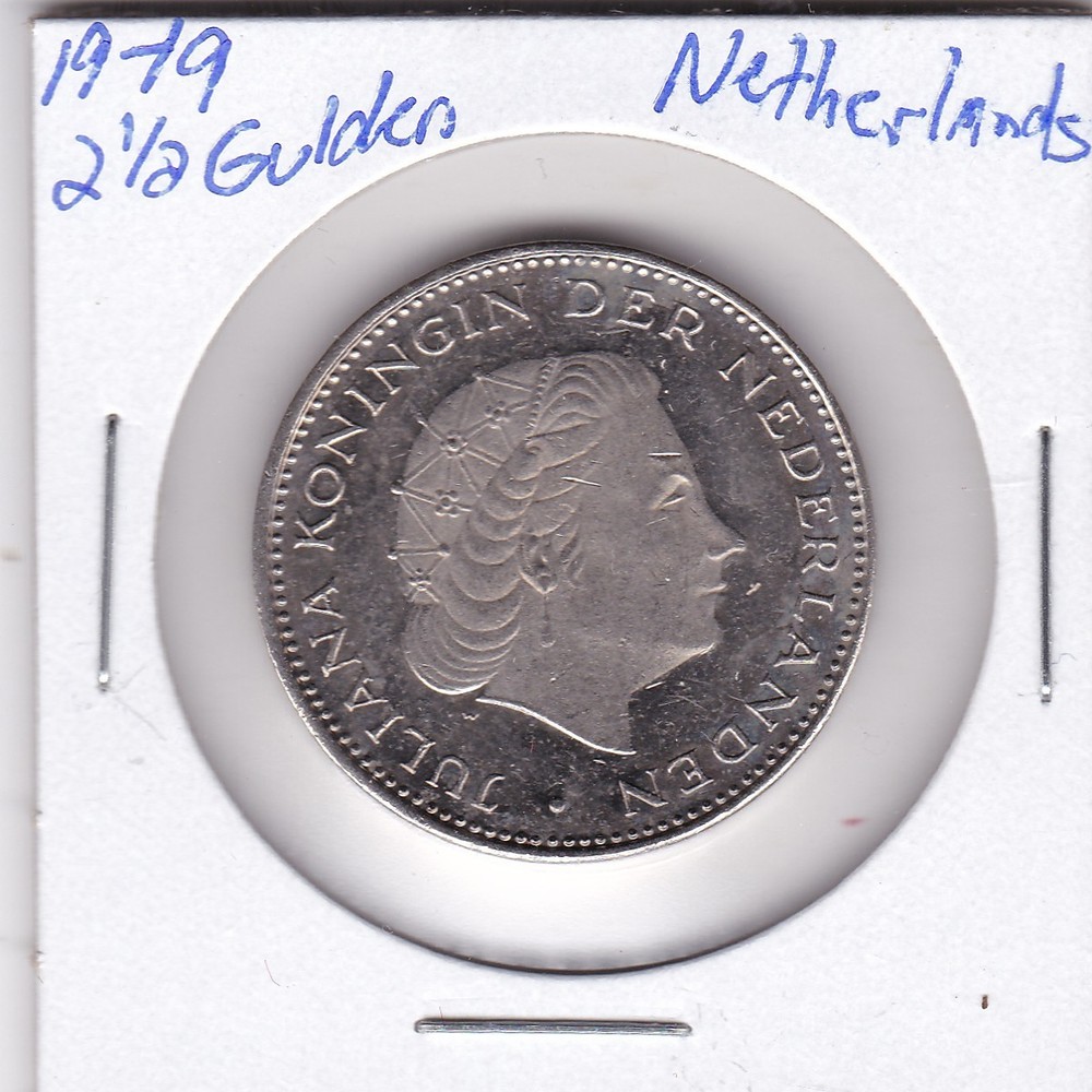 1979 Netherlands 2 1/2 Gulden