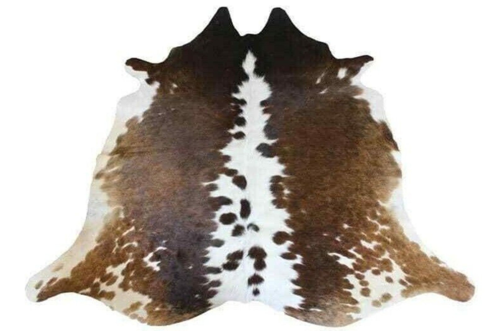 NEW LARGE 100% COWHIDE LEATHER RUGS TRICOLOR COW HIDE SKIN CARPET AREA