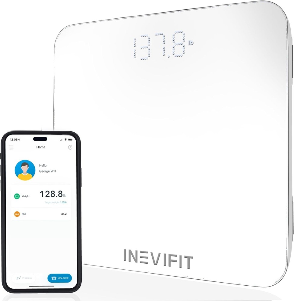 Smart Bathroom Scale, Highly Accurate Bluetooth Digital Bathroom