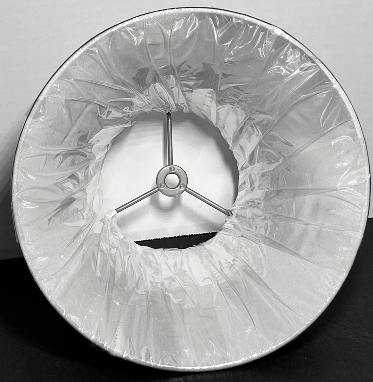 Urbanest Lamp Shade Faux Silk Softback Navy Blue Spider Fitter