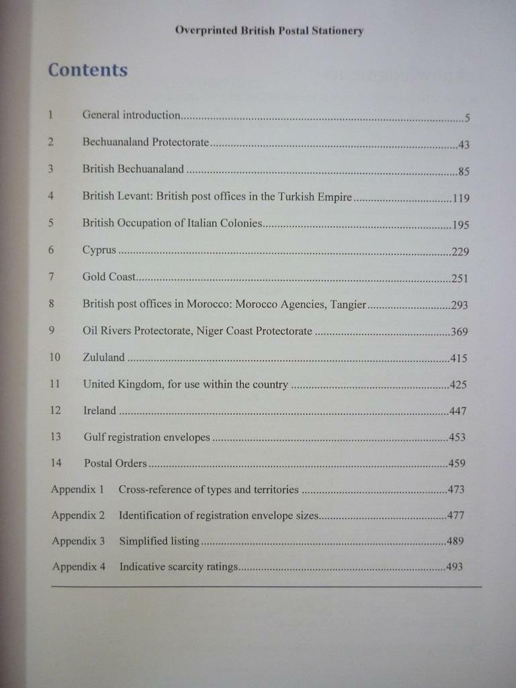 OVERPRINTED BRITISH POSTAL STATIONERY by DR JOHN M GLEDHILL