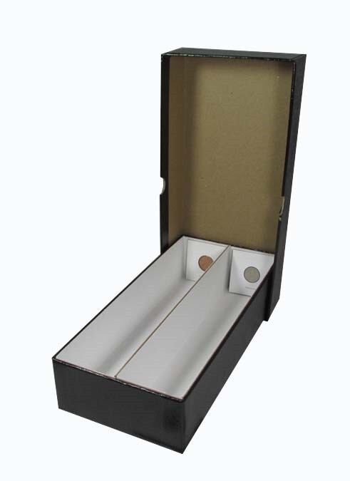 2X2 Coin Flips Snaplock Storage Box Heavy Duty Strong 10 Inch Double Row Black