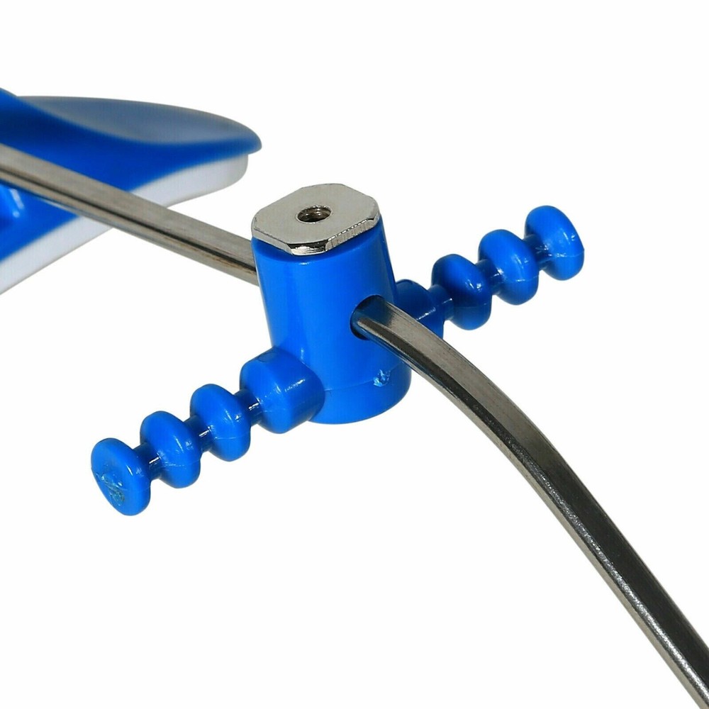 Blue Dental Ortho Forward Pull Headgear Single Bar with Single Lever Adjustable