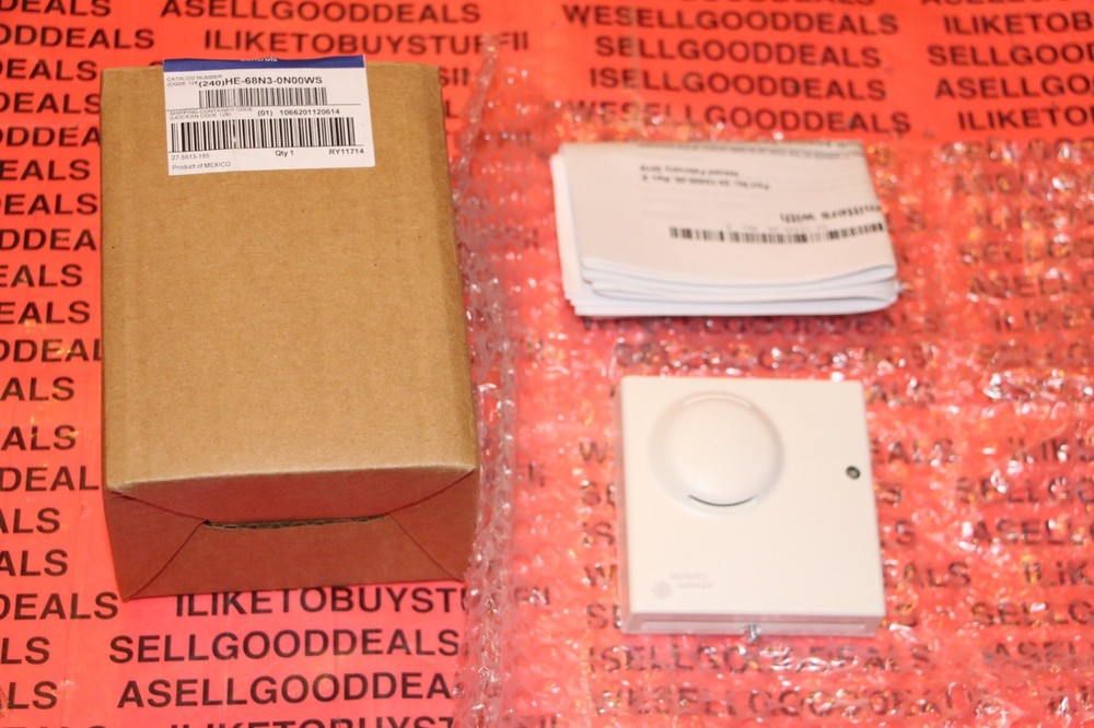 Johnson Controls HE-68N3-0N00WS Wall Mount Temperature Sensor, White New