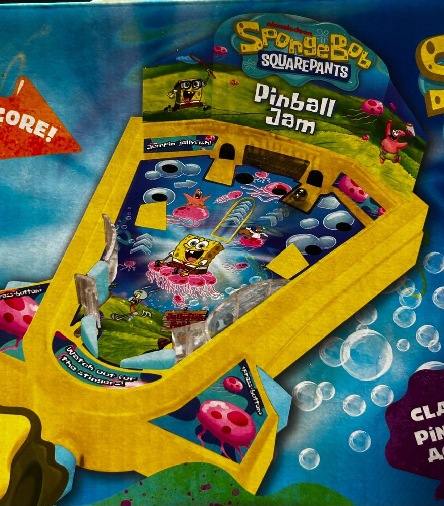 SpongeBob Squarepants Tabletop Pinball Machine Game