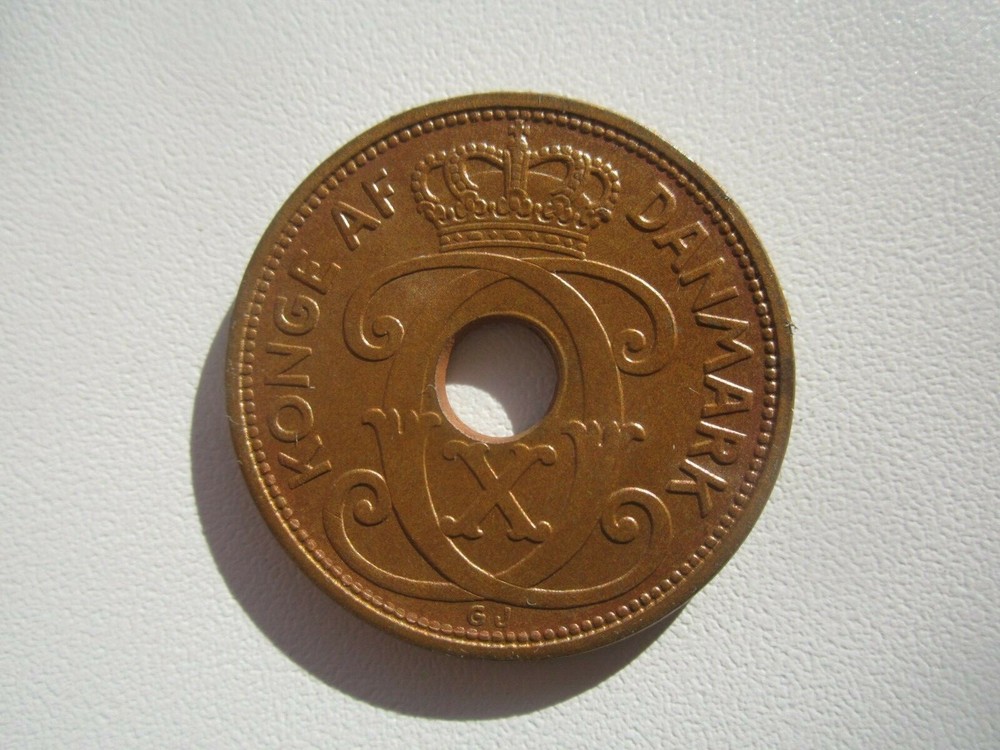 LUSTER UNC 1938 DENMARK 5 ORE