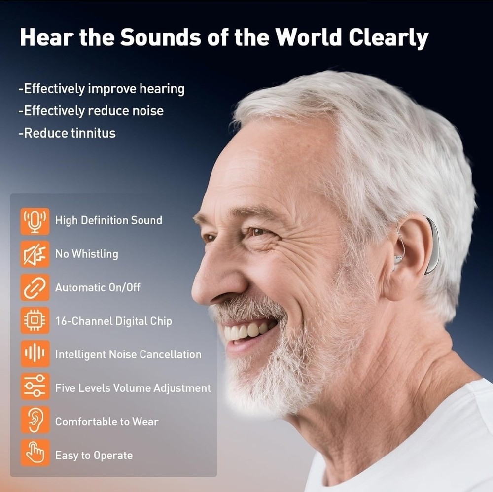 SHEJEISON Hearing Aids for Seniors with Moderate Hearing Loss