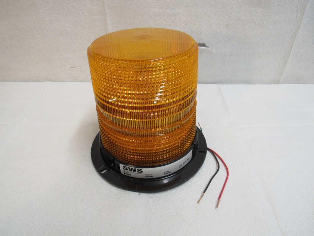SWS Model 23600 Amber Beacon Light 12VDC Warning Light
