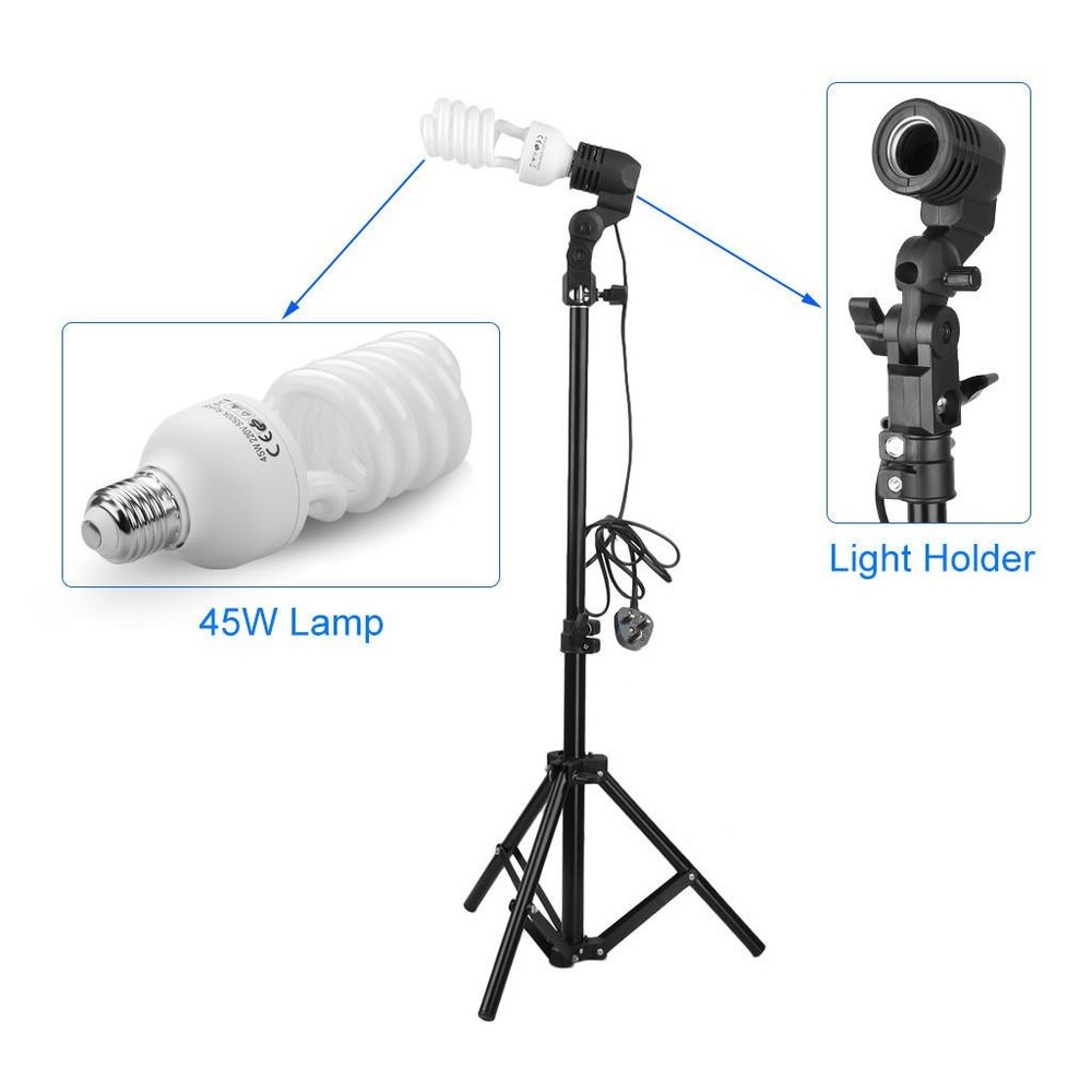 Kshioe Studio Camera Photography Lighting Umbrella Softbox Backdrop Stand Kits