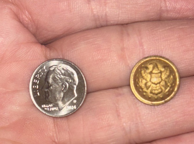Antique Military Eagle Button 47